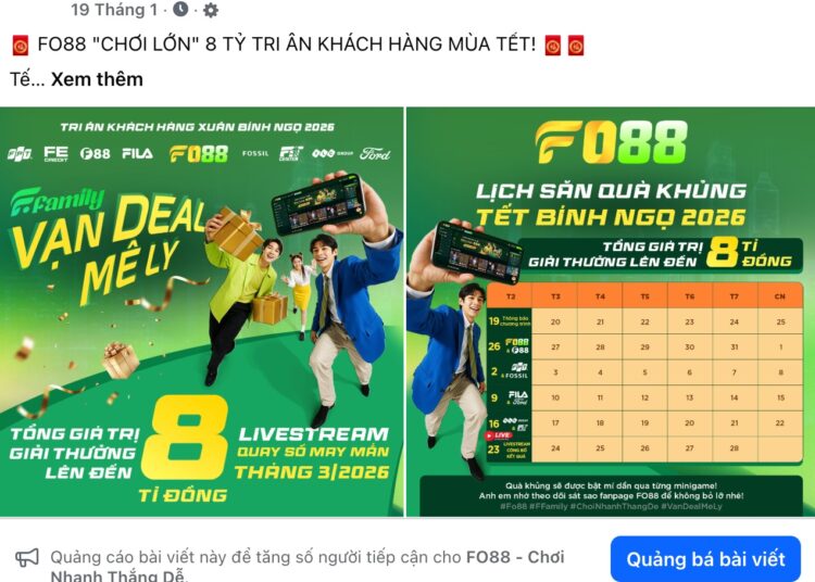 FO88 Ra Mắt “Liên minh F” Với Quà Tặng Trị Giá 8 Tỷ Đồng